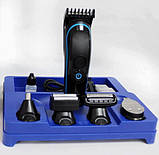 Бездротова машинка для стрижки та гоління 5в1 Gemei GM 563, фото 5