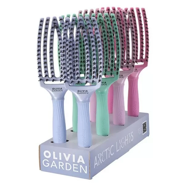 Дисплей щіток Olivia Garden Fingerbrush Care Iconic Arctic Lights (ID1866), фото 1