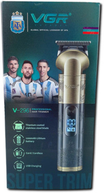 Триммер VGR V-296 4 насадки LED display (44952-V-296_483), фото 1