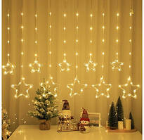 Гірлянда-штора Зірки теплий колір XPRO SFK-20 8 режимів 3 * 0,8 м (44870-16916_246)