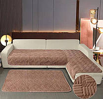 Накидки-дивандеки на кутовий диван багатофункціональні 3 полотна