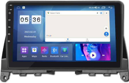 Універсальна магнітола K7862S 10'' QLED-DSP з CarPlay 4+32+4G SIM 8 Core Android 12 RGB (43334-K7862S- 10''_7826)