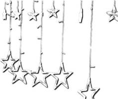 Гірлянда-штора Зірка біла 12PCS LIGHT STAR WITH пультом, різні режими 30, XPRO (GR- 51_305)