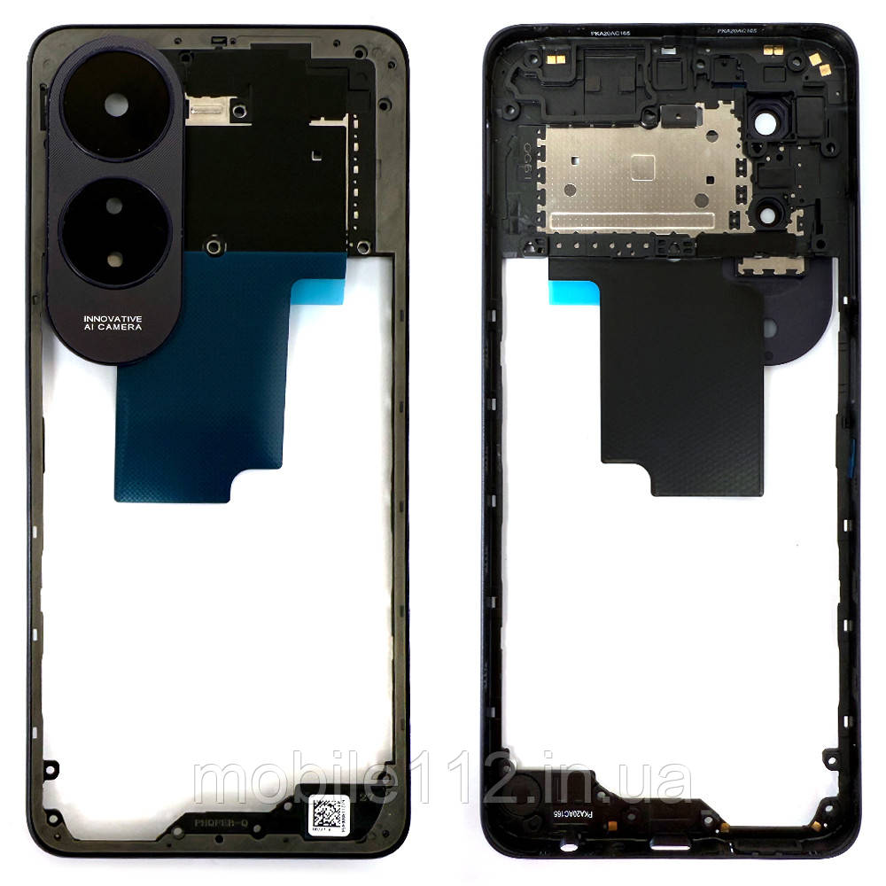Рамка корпусу Oppo A60 CPH2631 фіолетова зі склом камери