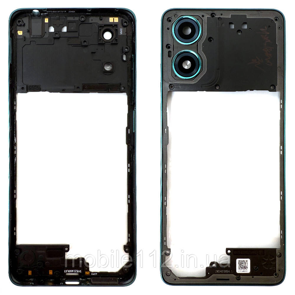 Рамка корпусу Motorola Moto G04 XT2421-2 зелена зі склом камери