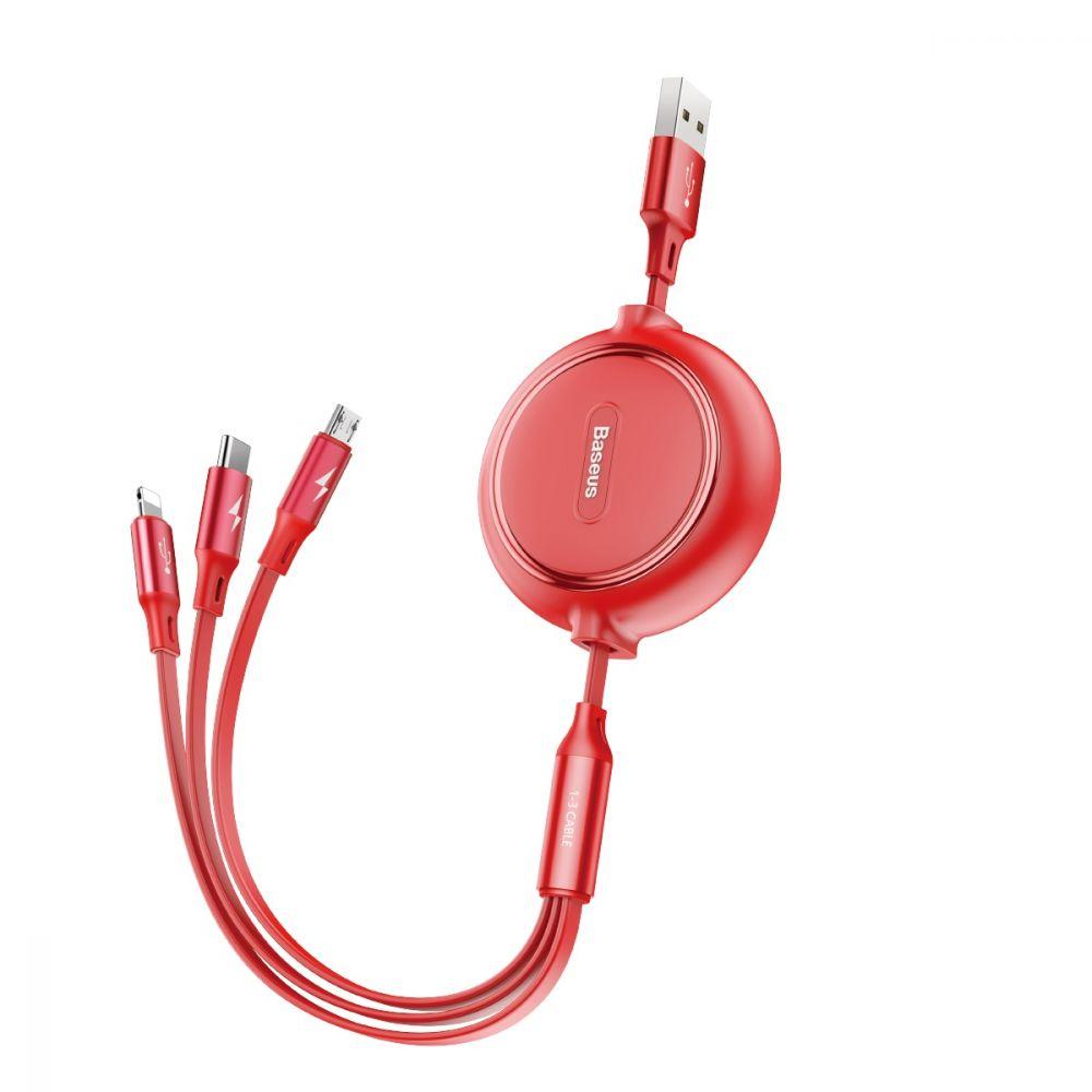 Універсальний кабель 3-in-1 Baseus Golden Loop Micro / Lightning / Type-C 3.5A 1.2m CAMLT-JH (33735-01_169)