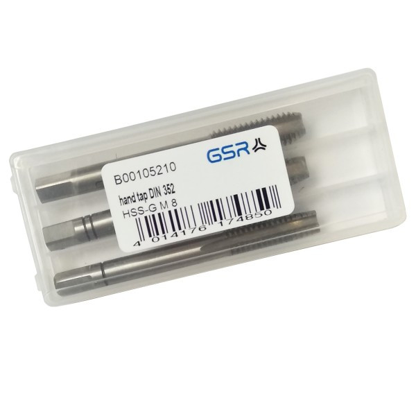 GSR Мітчик ручний набір DIN 352 HSS-G М 8, фото 1
