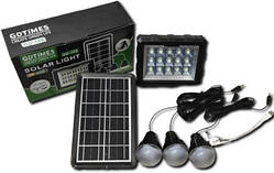 Портативна станція для зарядки з 3 лампами та сонячною панеллю XPRO GD-106 (43250-GD 106_460)