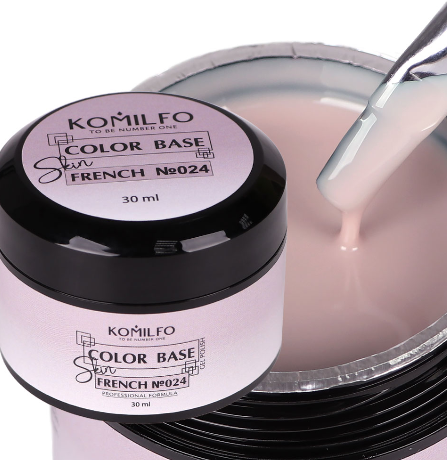 Komilfo Color Base French "Skin" 024, 30 ml (гель-банка), фото 1