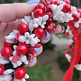 Обруч з калиною Вінок калина Венок с калиной Ободок калиновый Калина на обручі Віночок з калини український, фото 3