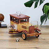 Набір для віскі Авто Історія графін 850 мл та 2 склянки 300 мл, фото 6