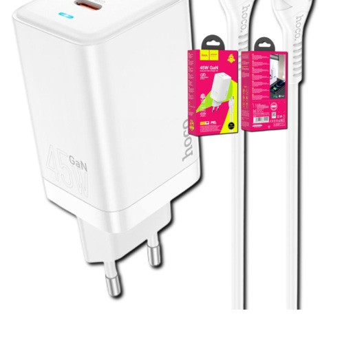 Зарядне Устройство Hoco N23 GAN Starlight PD45W Type-C to Lightning (33285-01_616), фото 1