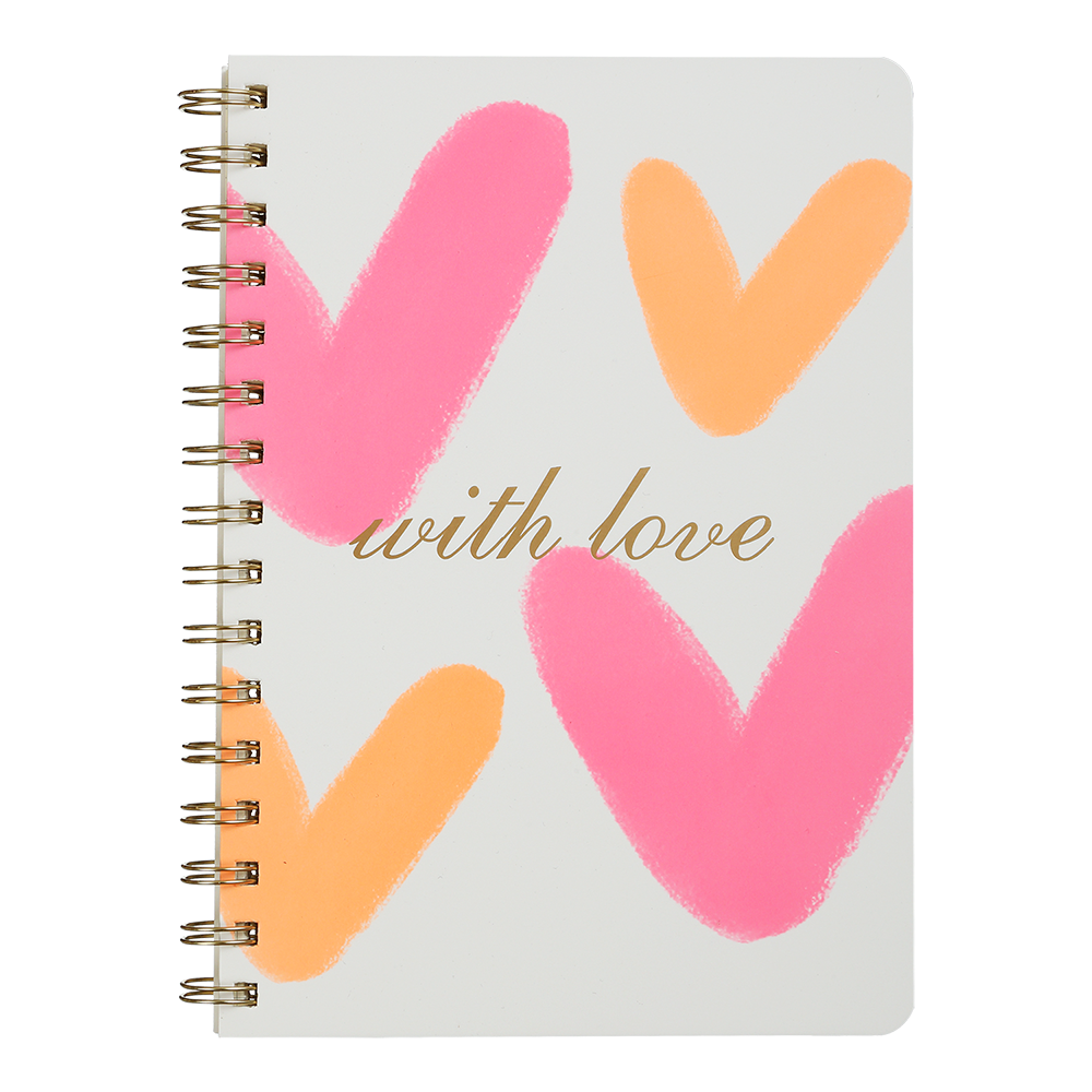 Книга для нотаток GLAMOUR, А5, 80 арк., клітинка, тв. картонна обкладинка, рожева, фото 1