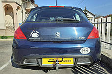 Фаркоп Peugeot 308 2007-2013 (Пежо 308 хетчбек) без зняття бампера, фото 4