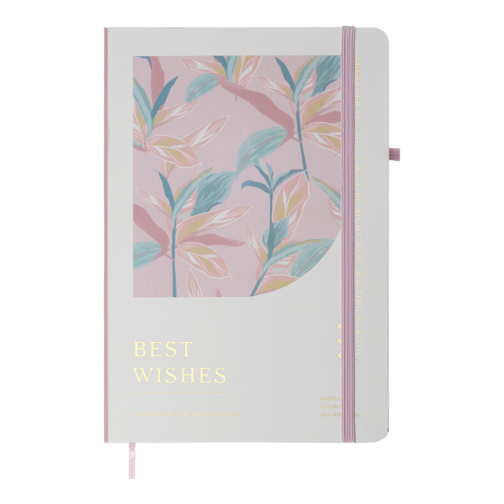 Книжка записна ESSENCE, на гумці, А5, 80 арк., клітинка., офсет крем., тв.лам.обл., біла