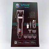 Машинка для стрижки волосся потужна бездротова XPRO V-251 (45113-V-251_519), фото 4