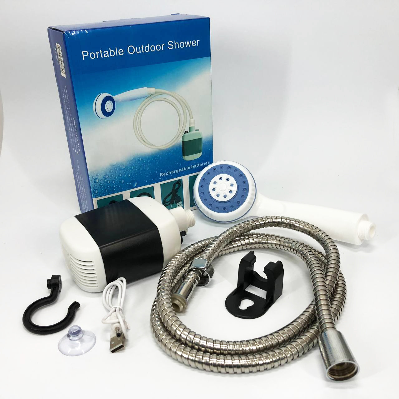 Душ акумуляторний туристичний портативний похідний мобільний душ Portable Outdoor Shower UJ-11, фото 1