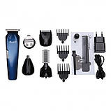 Машинка для стрижки волосся та бороди 8в1 Gemei GM-596 Pro + гребінець (39877-GM-596_439), фото 6