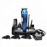 Машинка для стрижки волосся та бороди 8в1 Gemei GM-596 Pro + гребінець (39877-GM-596_439), фото 9