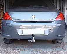 Фаркоп Peugeot 308 2007-2013 (Пежо 308 хетчбек) без зняття бампера, фото 3