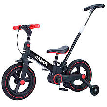 Велосипед-трансформер Corso з батьківською ручкою та ручним гальмом (велосипед, велобіг, каталка) арт. 1052-47