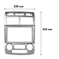 Перехідна рамка 9" Lesko для Kia Sportage 2005-2010 (7085) Silver 10 шт., фото 4