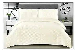 Постільна білизна Koloco Kube простирадло на гумці — крем, фото 1