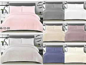 Постільна білизна Koloco Kube простирадло на гумці — світло рожевий, фото 3