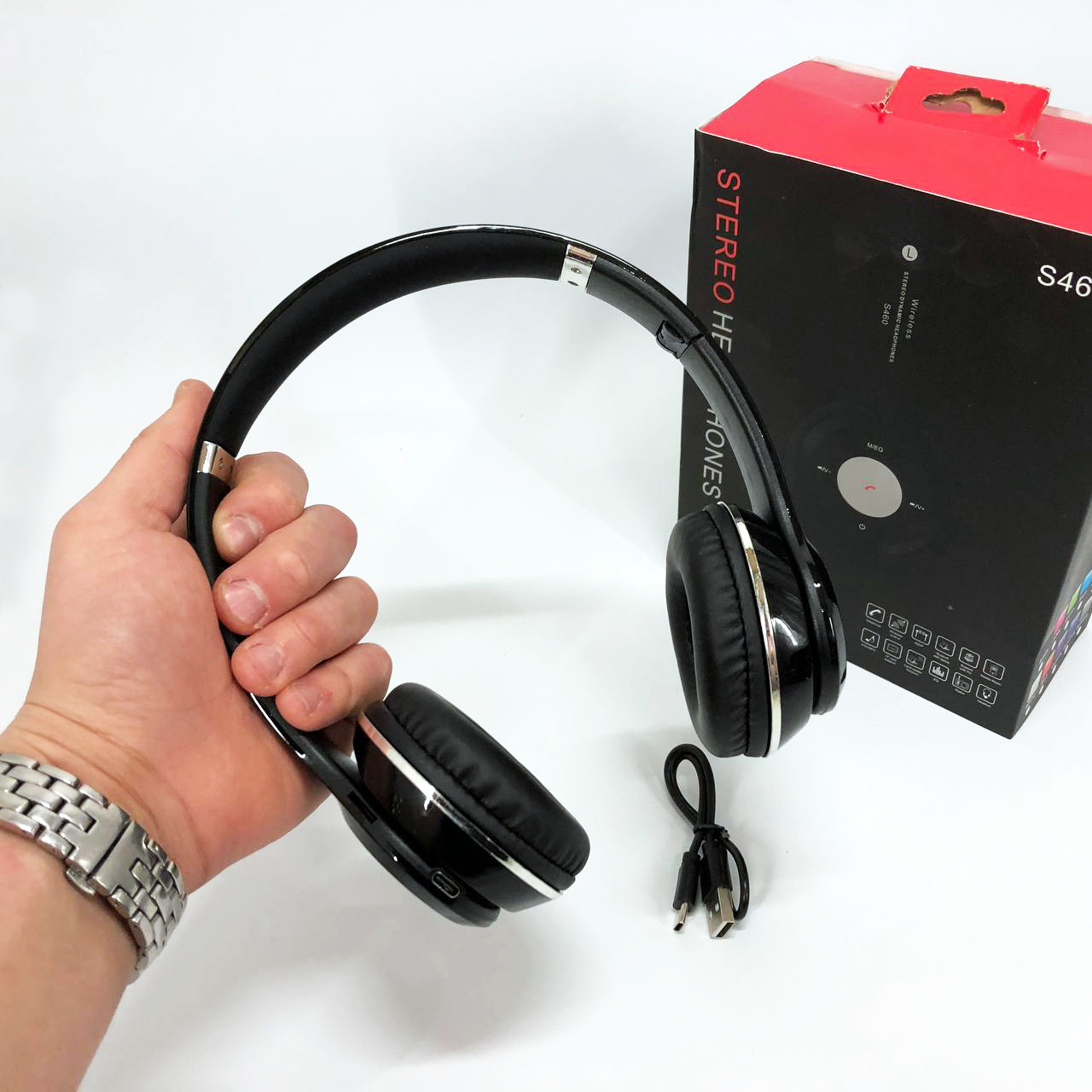 Бездротові сенсорні навушники для телефона Bluetooth S460, Бездротові навушники з сенсорним керуванням GA-84, фото 1