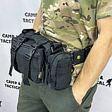 Сумка слінг тактична, Чоловіча сумка кроссбоді Сумка тактична наплічна армійська QT-50, фото 10