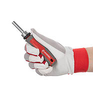 Викрутка з храповим механізмом та комплектом насадок 31 од. INTERTOOL VT-3374, фото 4