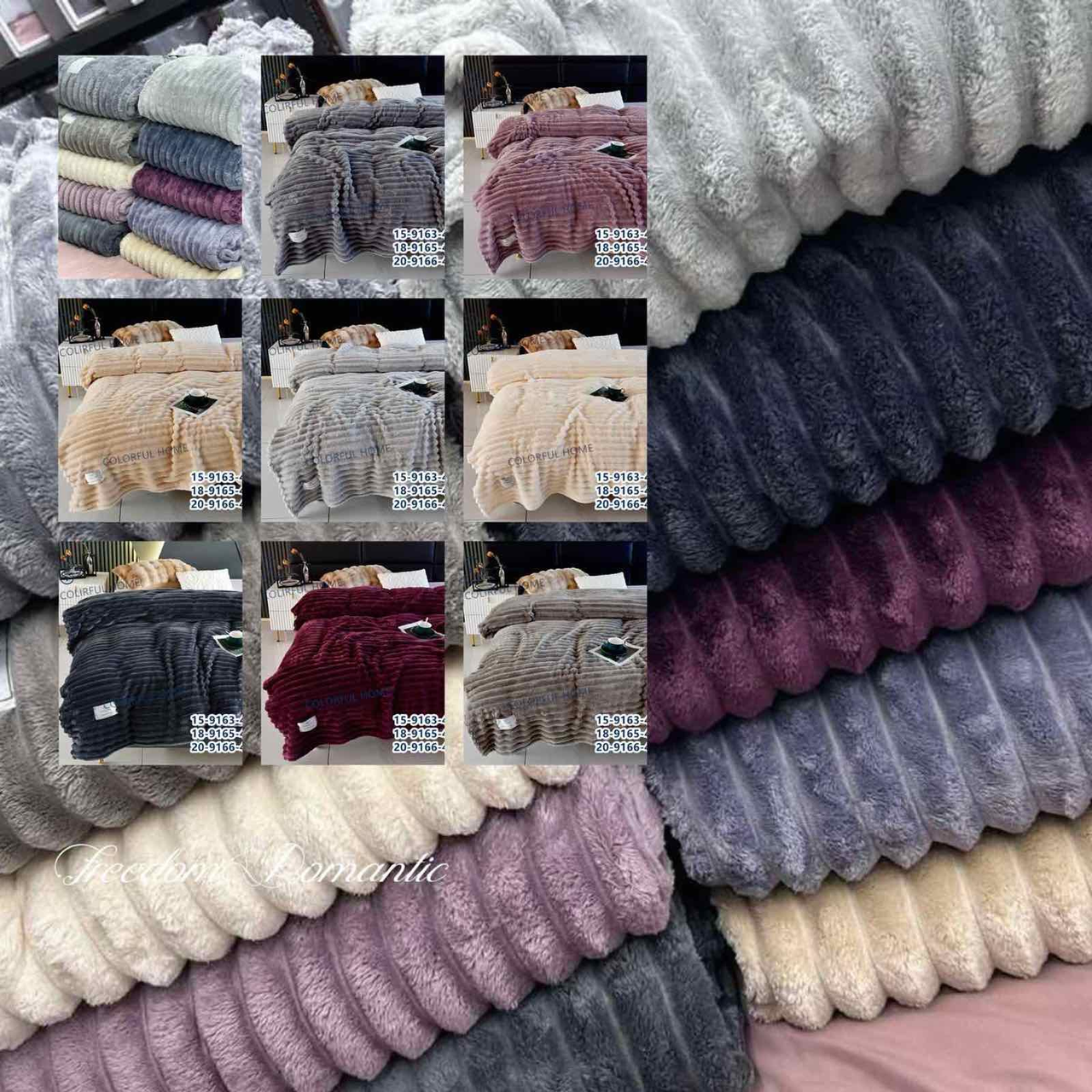 Плед шарпей мікс квітів щільний у пачці 5 шт., фото 1