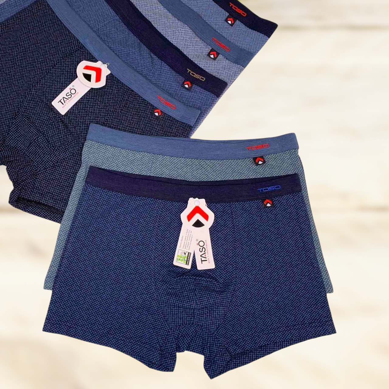 Чоловічі труси боксери Taso бамбук+ бавовна 1шт Розмір XL 2XL 3XL, фото 1