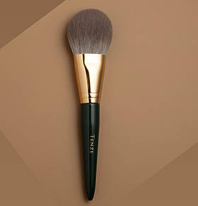 Об’ємний пензель для пудри(рум'ян, бронзера) Tenze Emerald Collection Powder Brush