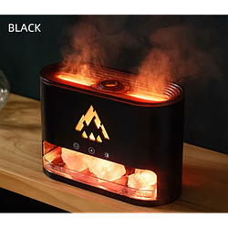 Лампа зволожувач повітря Jellyfish Spra Rock 3в1 з ультразвуковим зволоженням і соляним камінням Чорний