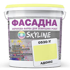 Фарба Акрил-латексна Фасадна Skyline 0530-Y Адоніс 3л, фото 1