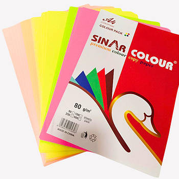 Ксер папір ЦВЕТ Неон А4 80 г/м 100 л. Sinar Colour А4-56/125808