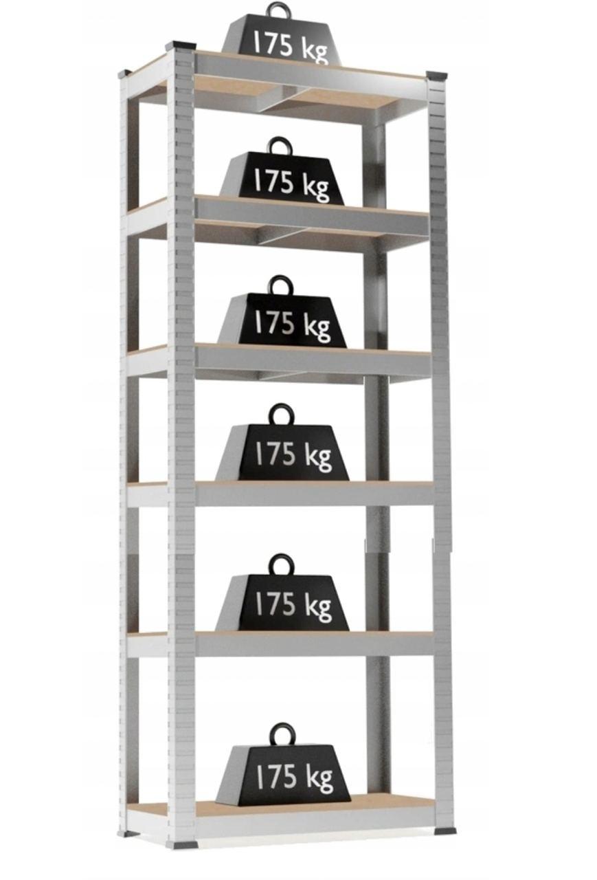 Стелаж металевий 220x90x40 см 6 полиць