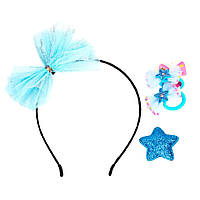 Дитячий набір "Принцеса" La-beauty 0105-036-2 обруч, резинка, затискач, Time Toys