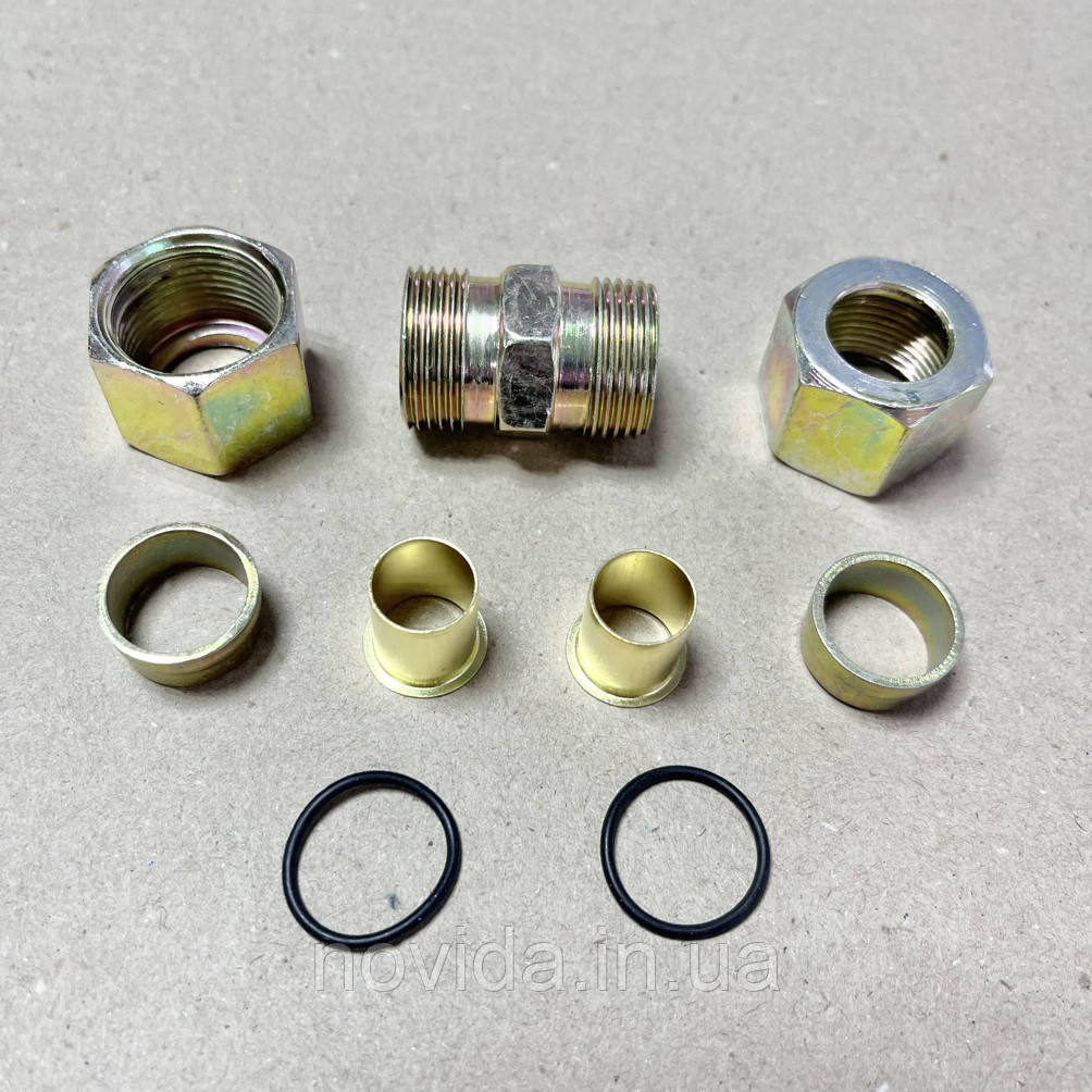 З'єднувач трубки ПВХ прямий нарізний (Dвнут.=16 мм, М22х1,5) 000001516