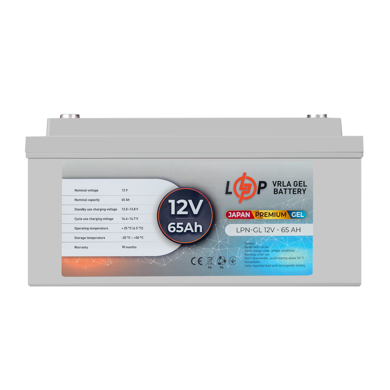 Акумулятор гелевий LPN-GL 12V - 65 Ah, фото 1