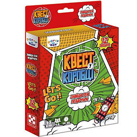 Настільна гра "Квест у коробці Комікс" Vladi Toys VT5902-04 інструкція 12 карток з завданнями, Toyman