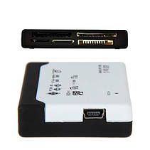 USB Mini/MicroSD, SD MMC, xD M2 MS Duo CF кардрідер, фото 5