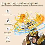 OTE Блендер для смузі, 400 мл, портативний (чорний), фото 3