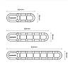 Оригінальний самоклеючий органайзер-тримач для кабелів "Toocki" / чорний / 5 clips, фото 5