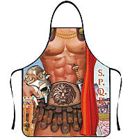 Фартух з приколом Торс чоловік 75 на 60 см різнобарвний
