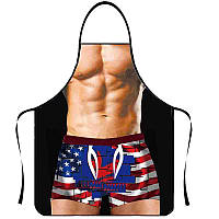 Чоловічий фартух з приколом 73 на 57 см різнобарвний