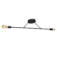 Люстра підвісна MSK Electric Asket на дві лампи Е27 NL 10320-2 BK чорна