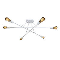Люстра підвісна MSK Electric Asket на шість ламп Е27 NL 10320-6 WH біла