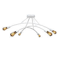 Люстра підвісна MSK Electric Orion на шість ламп Е27 NL 9832-6 WH біла